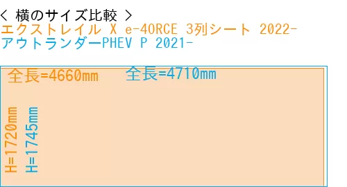 #エクストレイル X e-4ORCE 3列シート 2022- + アウトランダーPHEV P 2021-